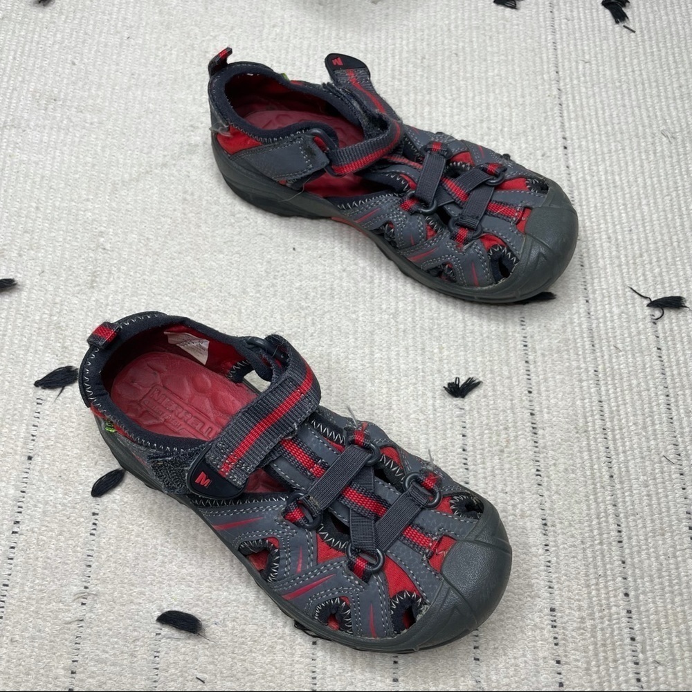 Merrell Hydro Hiker Water Red Sandal Youth 12 - Picture 2 of 11